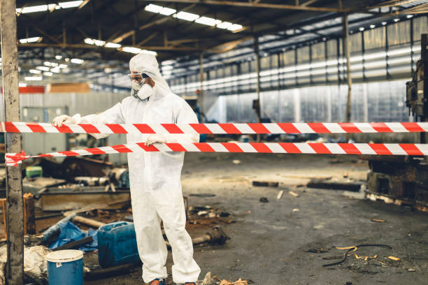 Professional Infectious Disease Decontamination technician working in Warren, NJ